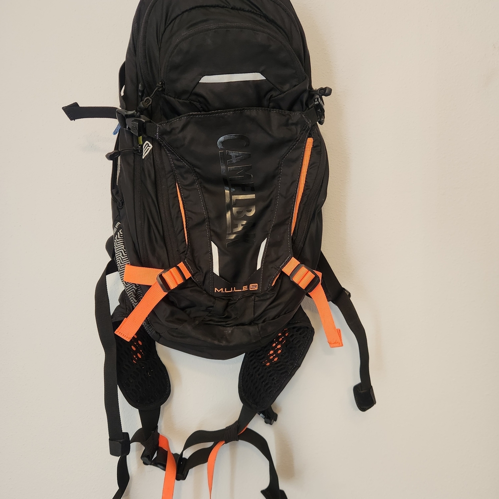 CamelBak Black Backpack with Orange Accents